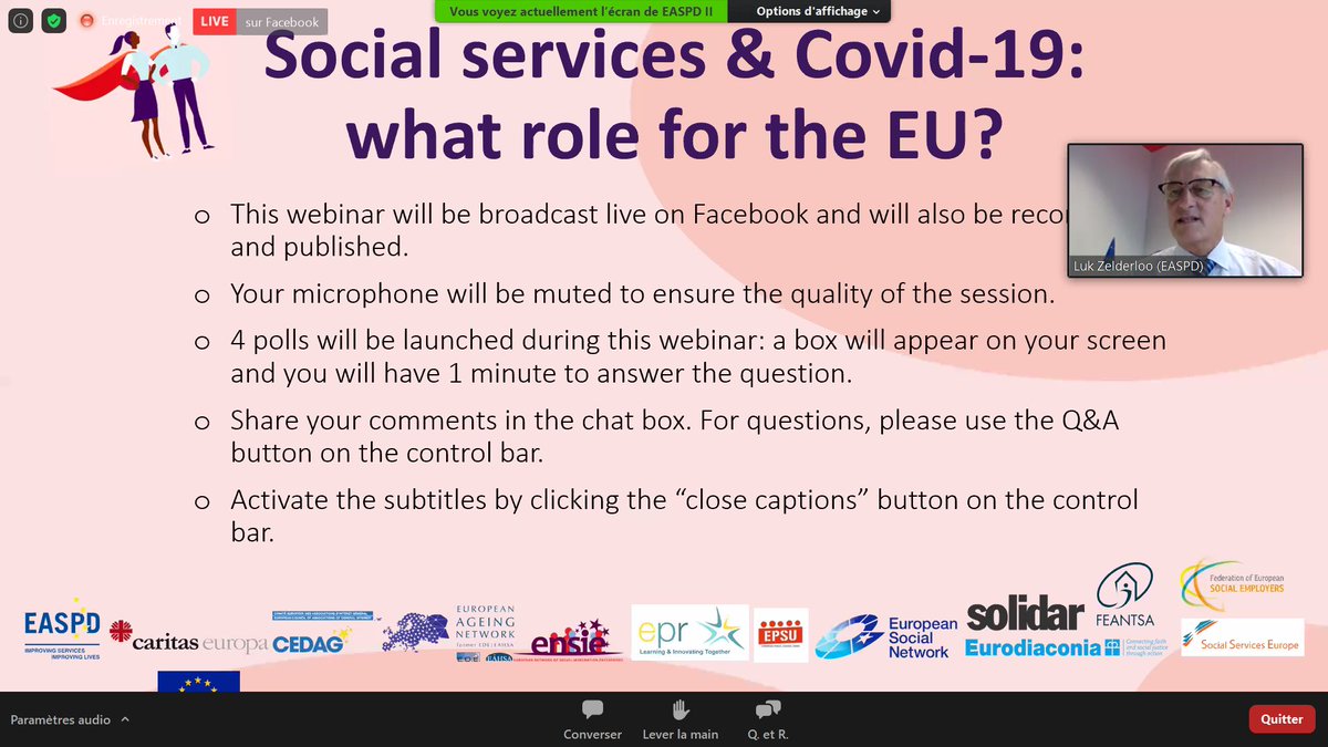 CyrilleDuch's tweet photo. Social Services &amp; COVID-19: what role for EU?" @EPSUnions @EASPD_Brussels @SocialEmployers Social Services provide crucial care and support to millions of people in Europe . Social services are essential services https://t.co/gD9ajUJmFp