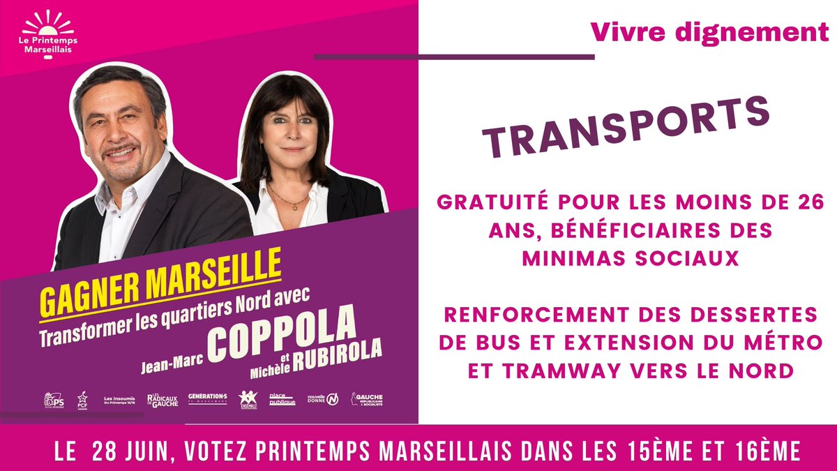 PM_1516's tweet photo. Vivre dignement dans les 15ème et 16ème arrondissements, voici nos mesures prioritaires pour les #Transports!

Le programme complet du #PrintempsMarseillais pour les transports : https://t.co/sHJ1eIVbxP

#MunicipalesMarseille @JeanMarcCoppola
 @MicheleRubirola https://t.co/tDp5uVQvCZ