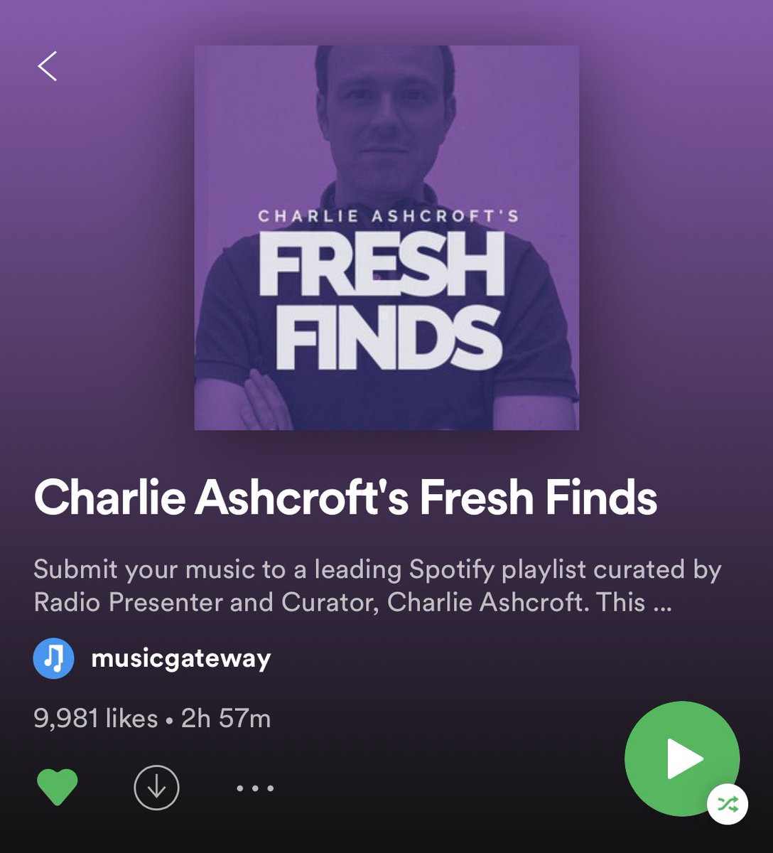 charlieashcroft's tweet photo. I‘ve updated my Fresh Finds playlist on Spotify!

50 great songs that have landed in my inbox over the past week...

As you’d expect, loads of summer bangers to take us towards July 🔥 

Enjoy! 👇🏼
https://t.co/Ho0OqjB7Oq https://t.co/LABawkBH28