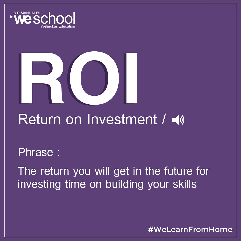 welingkarinst's tweet photo. How is your return on investment looking lately? Your future self will thank you for the time you will invest today.
.
.
#WeLearnFromHome #WeSchool #WelingkarEducation #WeEducate #WeSkill https://t.co/gaaUtTYfem