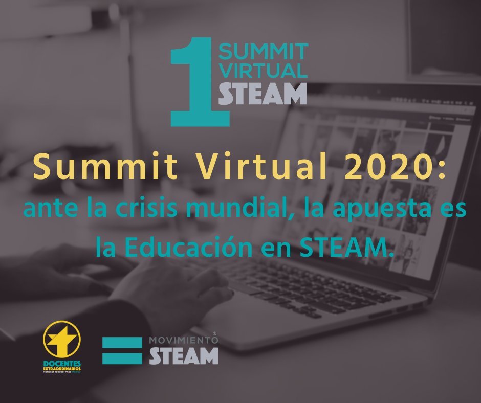 PalabraMaestra's tweet photo. Ante la crisis mundial, la apuesta es la Educación en STEAM.
¡Inscríbete a #SummitVirtual2020! El primer encuentro virtual gratuito enfocado a la Educación STEAM.
Regístrate aquí 👉👉 https://t.co/8uW7p5wGUS https://t.co/CVZDvGBEmd