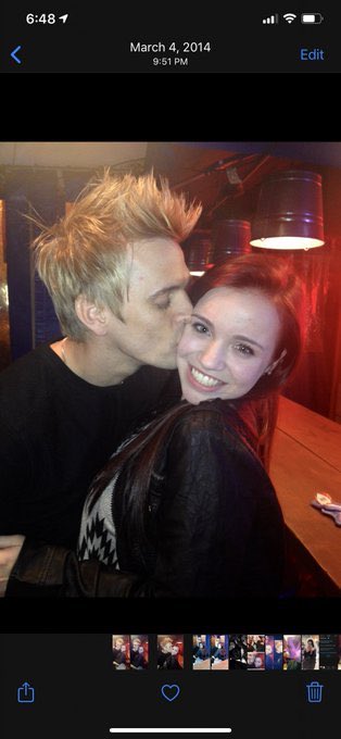 2/5 Here is some more photos of when she met  #AaronCarter on Mar 4 2014 (she was 16- birthday sept 26 1996)
