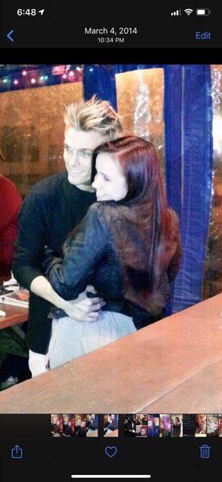 2/5 Here is some more photos of when she met  #AaronCarter on Mar 4 2014 (she was 16- birthday sept 26 1996)