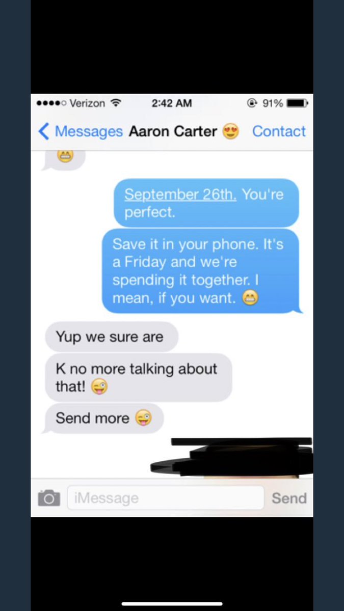 4/5 More Dms from Cali and  #AaronCarter So Aaron was well aware that Cali was not 18 yet and STILL asked for photos and AGAIN asked her not to tell!!!