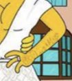 I ZOOMED IN TO LOOK FOR THE RING BUT I- HER ARM