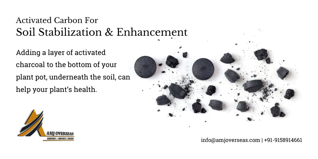 Other than industrial uses, Activated Carbon can be of great use in agriculture as well. For example, Soil stabilization and more.
info@amjoverseas.com | +91-9158914661
#activatedcarbon #carbon #agriculture #soil #amjoverseas #industry #soilstabilization
