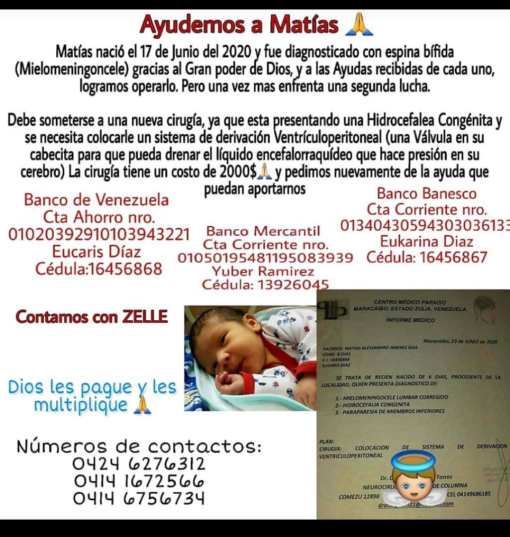 Ayudemos a Matías. En las manos de Dios 🙏🏼.
#CiudadOjeda
.<a href="/somosnoticiacol/">SomosNoticiasCOL</a>