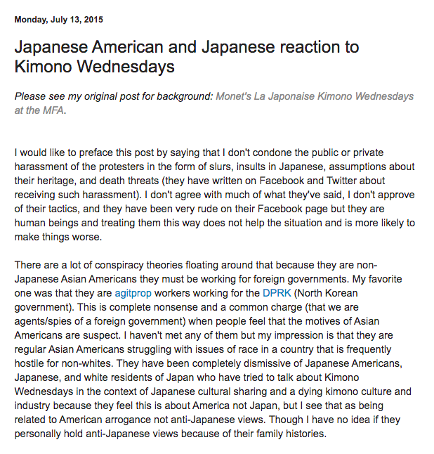 4. I thought I would write just one blog post about it, but as July went on and I talked to more and more Japanese and Japanese American people I ended up covering the protests for the rest of the month through the finally protest on 7/29/15.