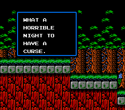 What a horrible night to have a curse. | Castlevania II: Simons Quest | NES