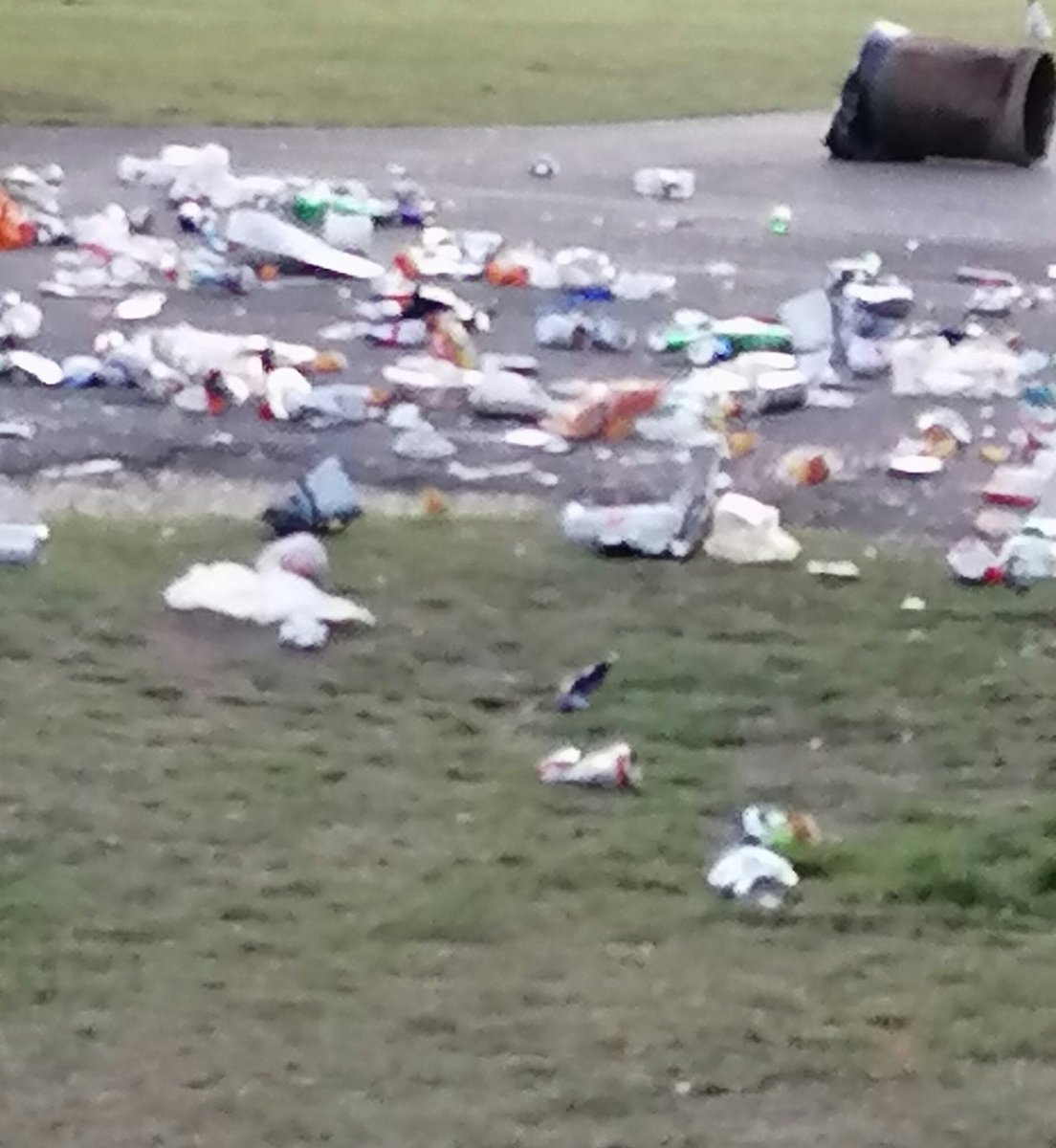 SouthamptonCom3's tweet photo. Beware...If your on #southamptoncommon this morning the plebs have decided its fun tonblock main paths with rubbish, the bins and broken glass everywhere 1/2 @SouthamptonCops @SouthamptonCC @LabourSatvir https://t.co/WYnqOQQB4l