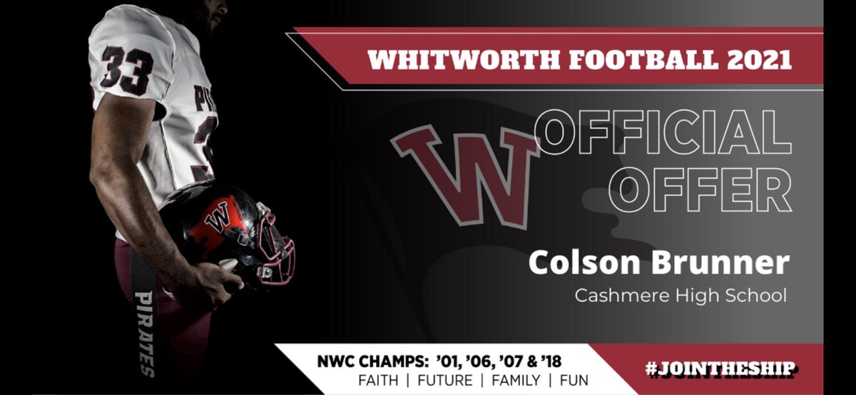 After a great conversation with Coach Sandberg tonight I’m excited to announce I’ve received an offer from Whitworth University!!! #Jointheship <a href="/TheChrisRubio/">Rubio Long Snapping®</a> <a href="/duke_degaetano/">Duke DeGaetano</a>