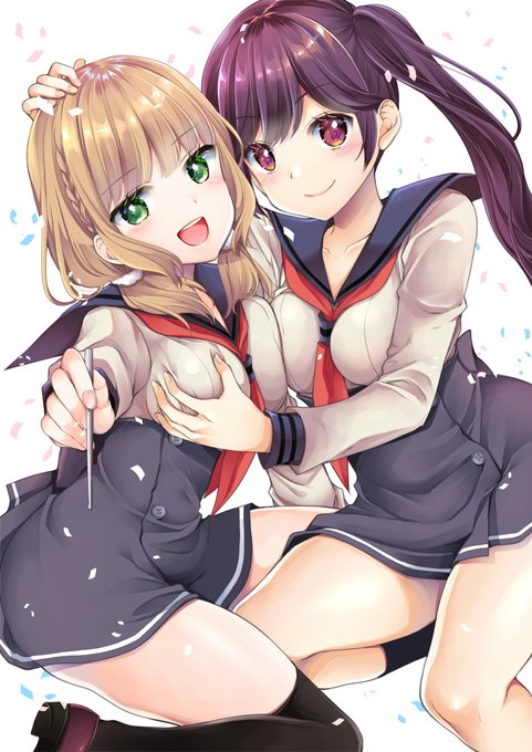 #百合の日オリジナル百合ギャグ漫画1冊分を全ページ公開してますので良かったら是非読んでくださいね～!pixiv ニコ静  