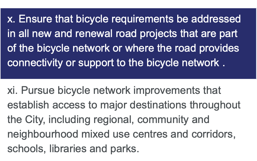 Let's add this from page 291. A reminder that this road renewal project includes no cycling improvements. This route also provides access to two shopping centres, a school, library, community centre, and Assiniboine Park. Heck, it connects Charleswood to the rest of Winnipeg. 7/