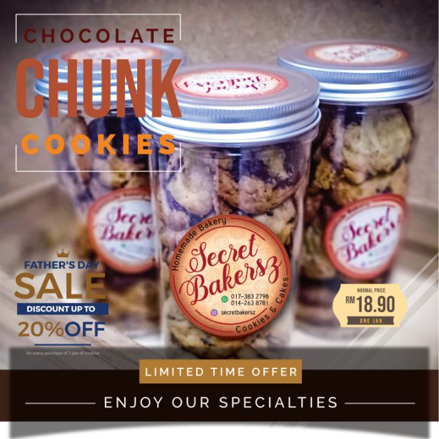 cikodod's tweet photo. I'm selling Chocolate Chunk Cookies for RM15.12. Get it on Shopee now! https://t.co/okFivrys5F #ShopeeMY https://t.co/5Z4rW6CMCw