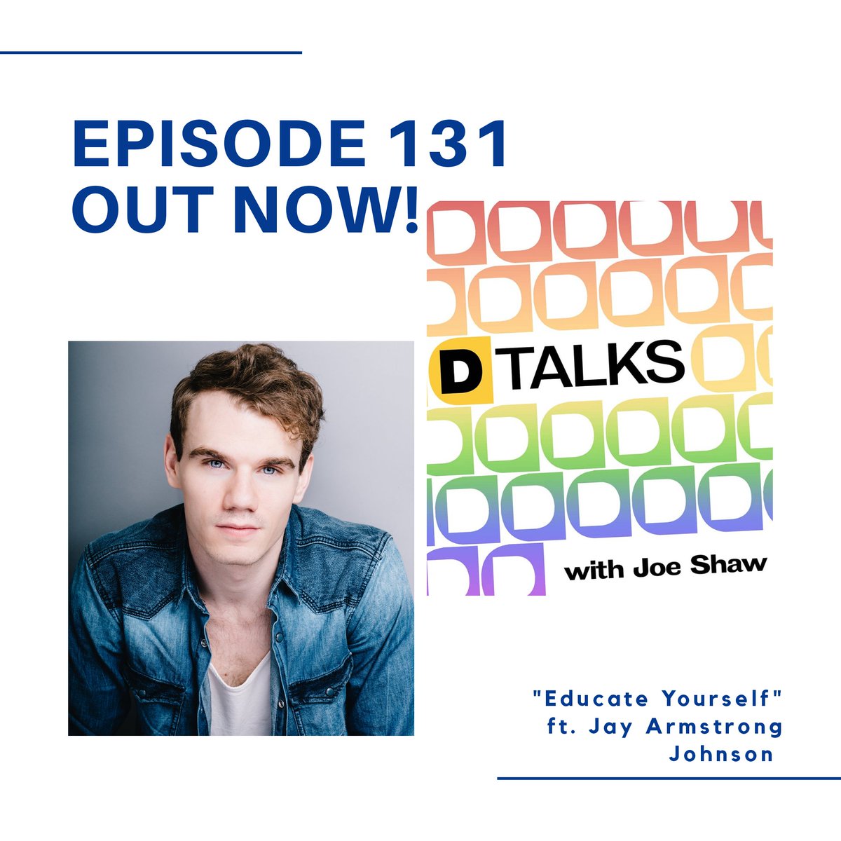 dtalkspodcast's tweet photo. Check out Ep. 131 ft. @Jay_A_Johnson today!

Grab the ep. below, wherever you stream podcasts, or via the @VokalNow app!

Be sure to subscribe, leave a rating, and a review. 

@DtalksJoe @dad2summit

https://t.co/7pJEhcTtYs https://t.co/cUa0SOMJlT