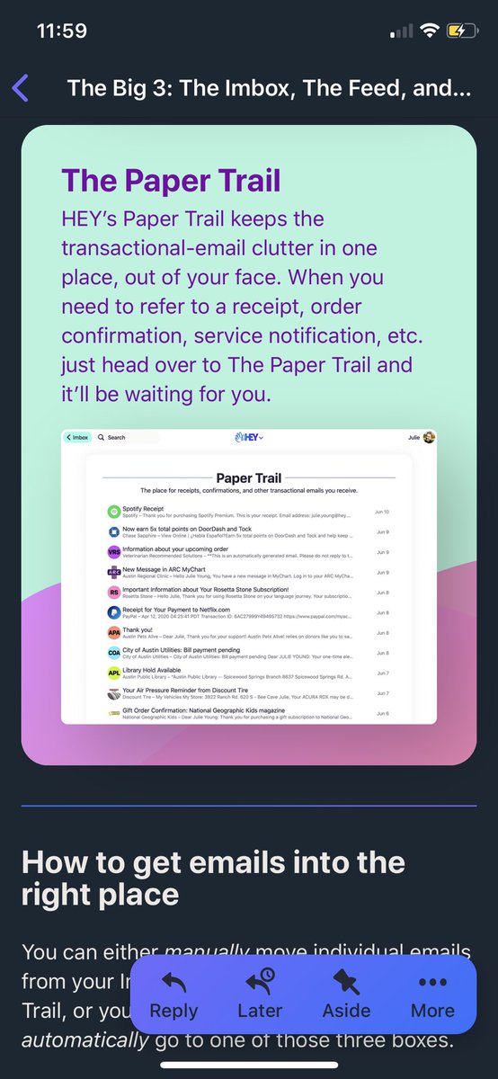 Here are some of my observations on HEY -1. The Big 3 make it super simple to manage subscriptions (The Feed) and other transactional email (The Paper Trail).  @gmail tries to solve this with Social and Promotions, but they don’t match the common use cases of email today.