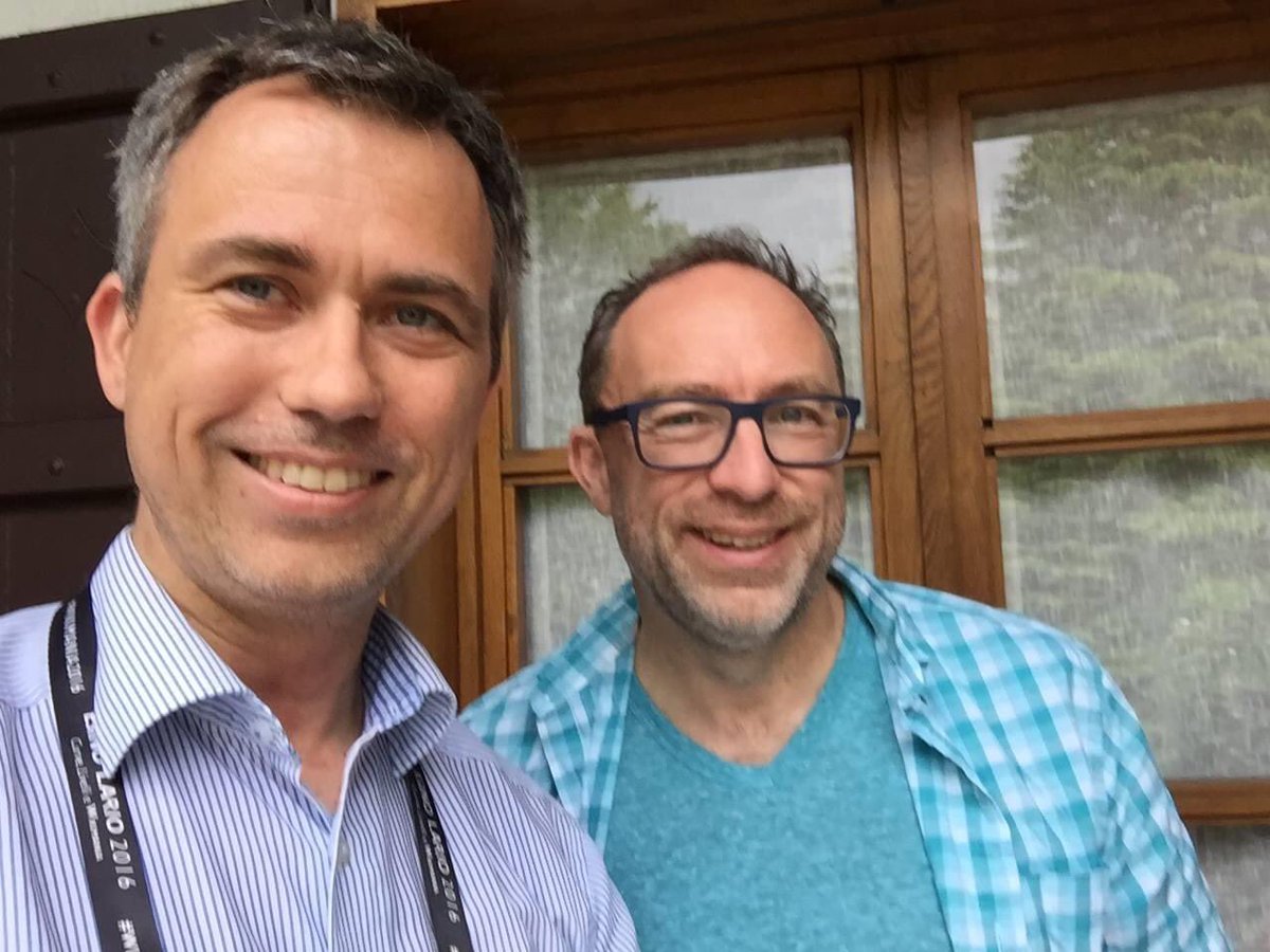 DorianCrede's tweet photo. Exactly 4 years ago I had the opportunity to meet one of the most relevant person of the world, Jimmy Wales, founder of “mankind’s encyclopedia” #Wikipedia. This inspired me to found #Wikirating, the collaborative version for credit ratings. #TBT #jimmywales #wikimania2016 https://t.co/w64eyr1wUC