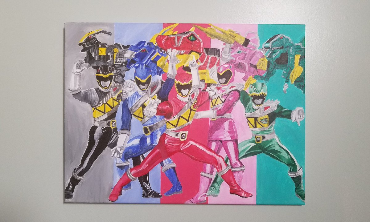 JasonPez's tweet photo. #Zyuden #Sentai #Kyoryuger #BraveIn @PowerRangers
#powerrangers #powerrangersdinocharge #UnleashthePower #acrylicpainting #painting #artwork #art by me #1of3 https://t.co/CeVUu6wRha