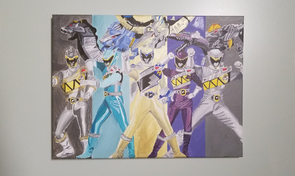 JasonPez's tweet photo. #Zyuden #Sentai #Kyoryuger #BraveIn @PowerRangers
#powerrangers #powerrangersdinocharge #UnleashthePower #acrylicpainting #painting #artwork #art by me #2of3 https://t.co/xl7FwgsOgM