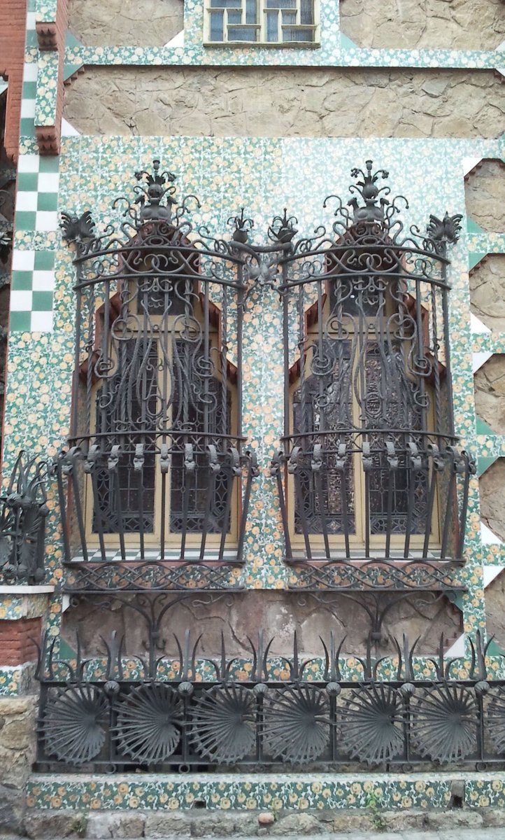 Casa Vicens in Barcelona, designed by Antoni Gaudí, now a museum. It is located in the neighbourhood of Gràcia on Carrer de les Carolines, 20-26. It is considered one of the first buildings of Art Nouveau and was the first house designed by Gaudí.