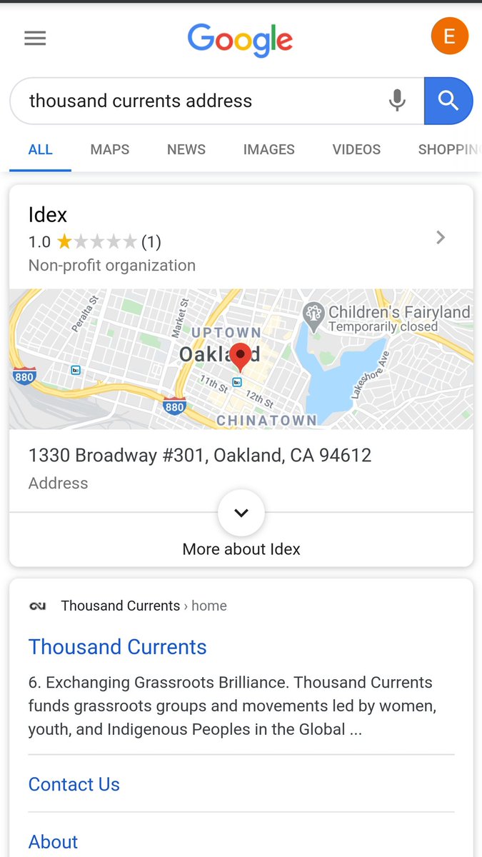 Thousand Currents address