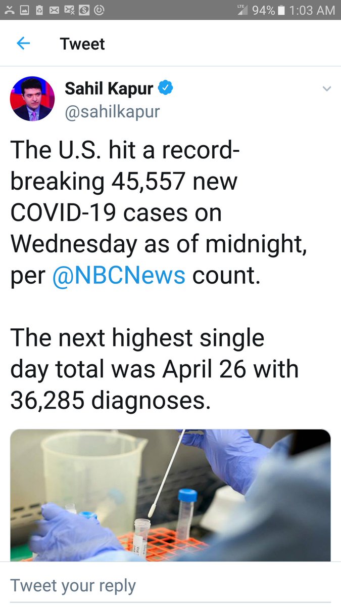 Adding to my threadThese results are from the end of June 24Expect  #July4th weekend and afterwards to be hell in several states It's not like we didn't warn them just a mere....2 months agoIf only they had worn  #Masks #CoronaVirus #COVID19 #ICU #DeathCount #Republicans