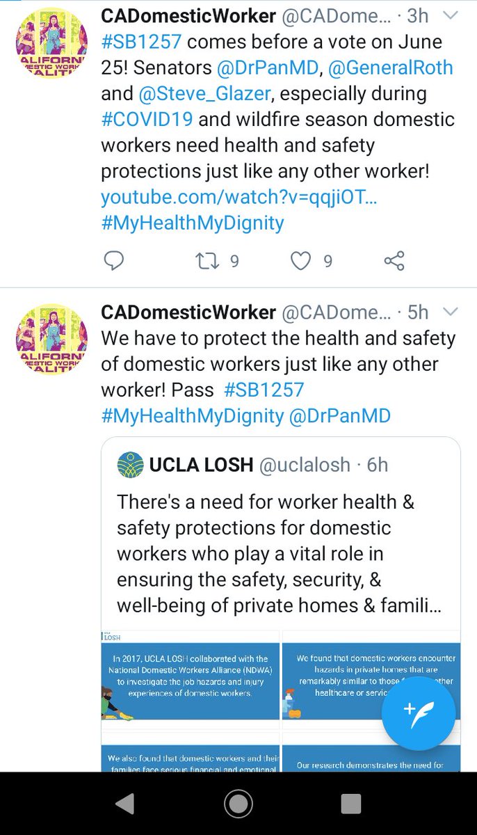 Nosotras Wendy García y María García les damos las Gracias de todo corazón por votar y les pedimos que todavía necesitamos de su gran ayuda a todos los senadores para que si pase: 
#SB1257 
#MyhealthMyDignity
<a href="/CADomesticWrker/">CADomesticWorker</a> 
<a href="/LaColectivaSF/">La Colectiva</a> 
<a href="/Guiller97334089/">Guillermina</a>