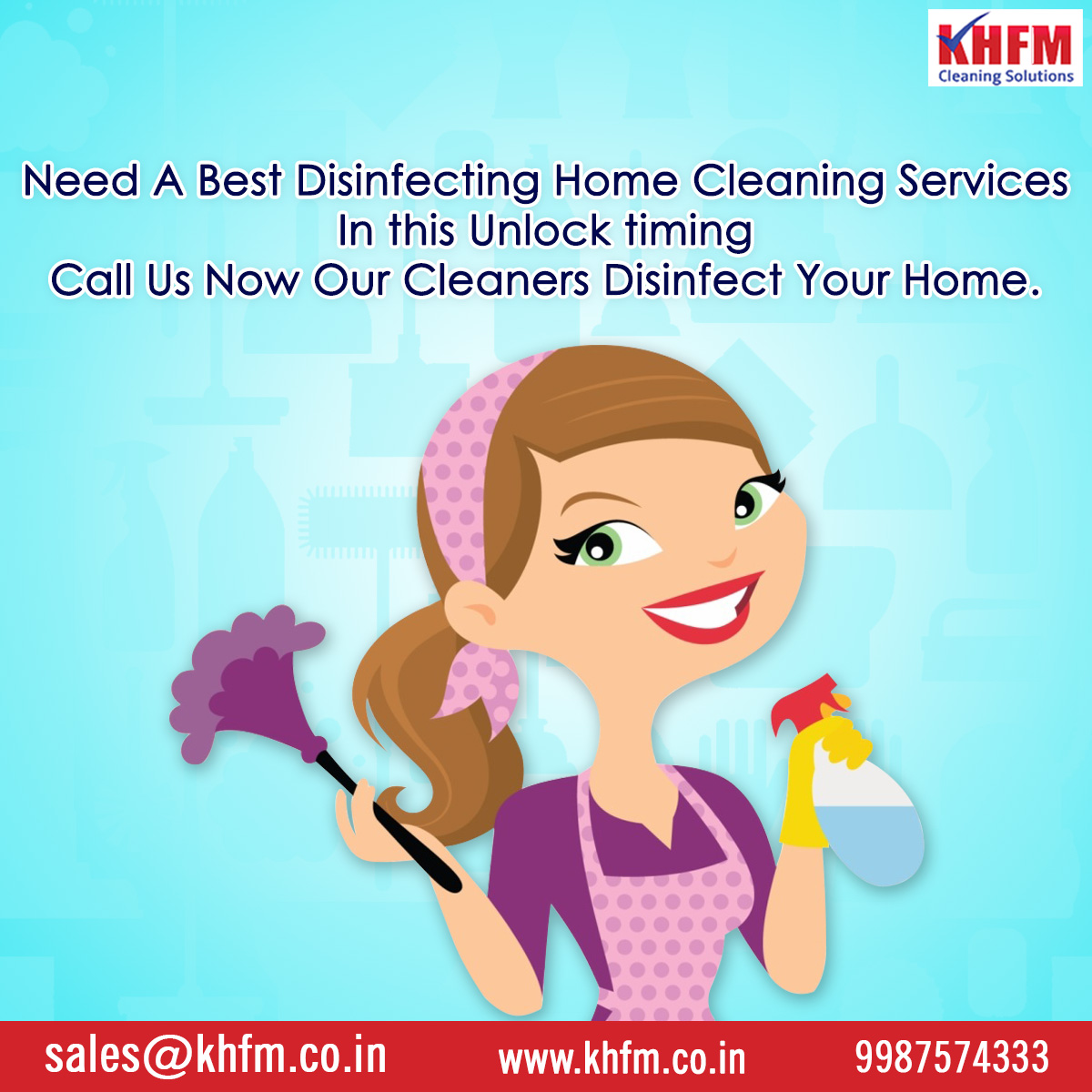 KHFMCleaning's tweet photo. Need A Best Disinfecting Home Cleaning Services In this Unlock timing
Call Us Now Our Cleaners Will Disinfect Your Home...
Call us now 9987574333 for cleaning your home
Or Book our services on https://t.co/BUWxogkiTR
#StayHome #StaySafe #KHFMCLEANINGSOLUTION
#sanitizationservice https://t.co/ohna3S0Qh8