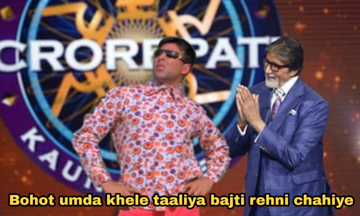 If  #AkshayKumar visits KBC. A thread. 