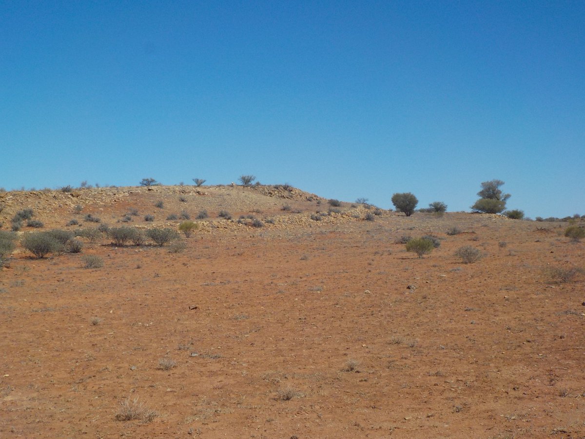VeetheRockChick's tweet photo. Colluvial fans and plains are common in arid landscapes like #CentralAustralia these #depositional landforms have scattered, locally-sourced rock fragments transported by gravity and sheetflows during heavy rain events. #regolith #geomorphology #AmadeusBasin #geoscience https://t.co/XcDj2aDeec