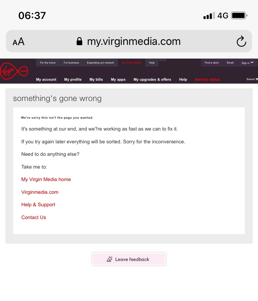 ChazShera's tweet photo. @virginmedia down again!!! Been cutting on and off for day’s.
Phone lines are ALWAYS busy so they ask you to check the service tool on your account...... That is broken too https://t.co/OuKZjIxXVE