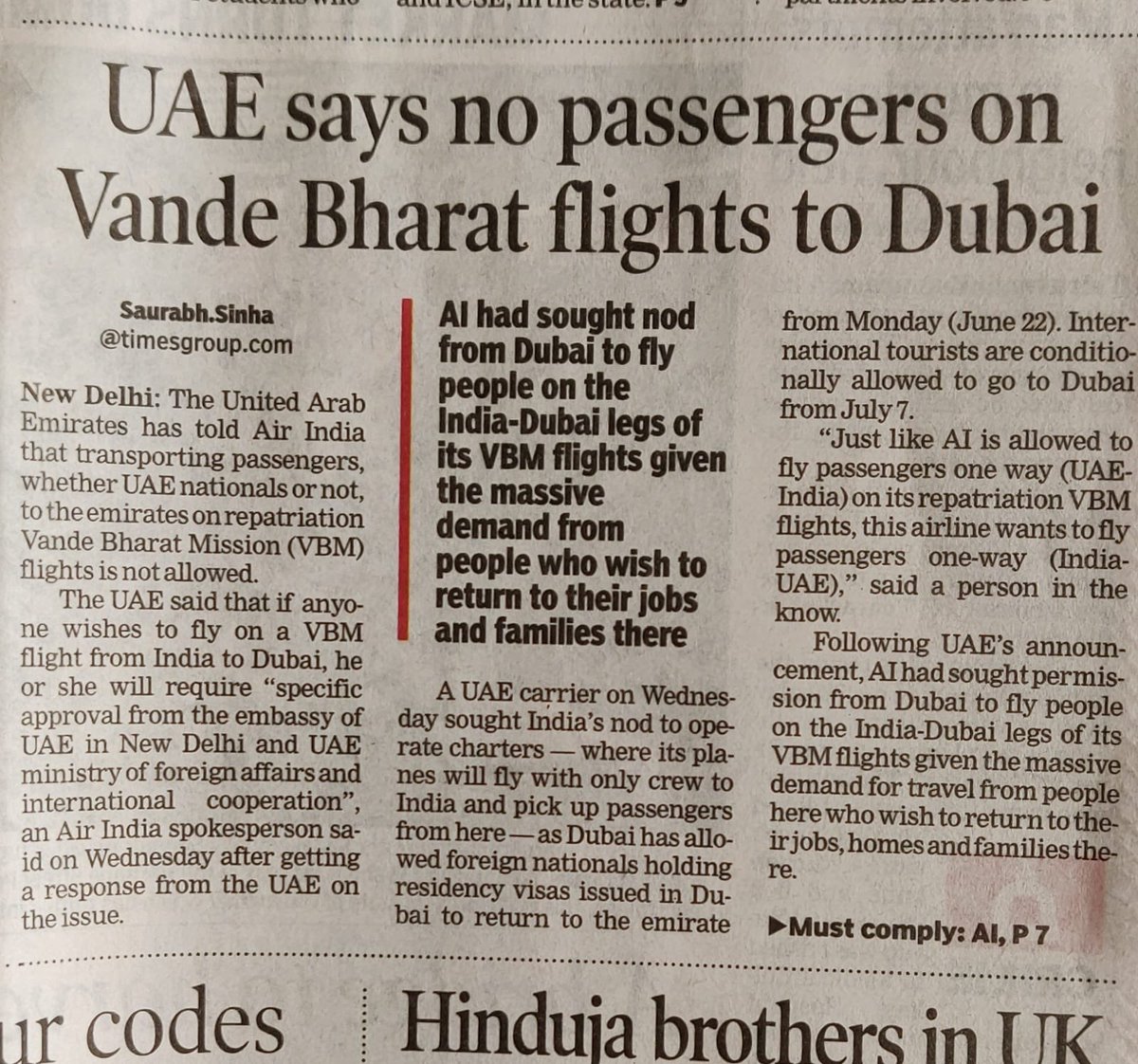 ninsd2's tweet photo. It was US who started the ban , now it’s UAE . All the countries have started shutting off doors to AI ; it’s the curse of millions of families stuck in India just because of your business tactics to reap profits for Debt-ridden AI https://t.co/2JqHGtUlsX