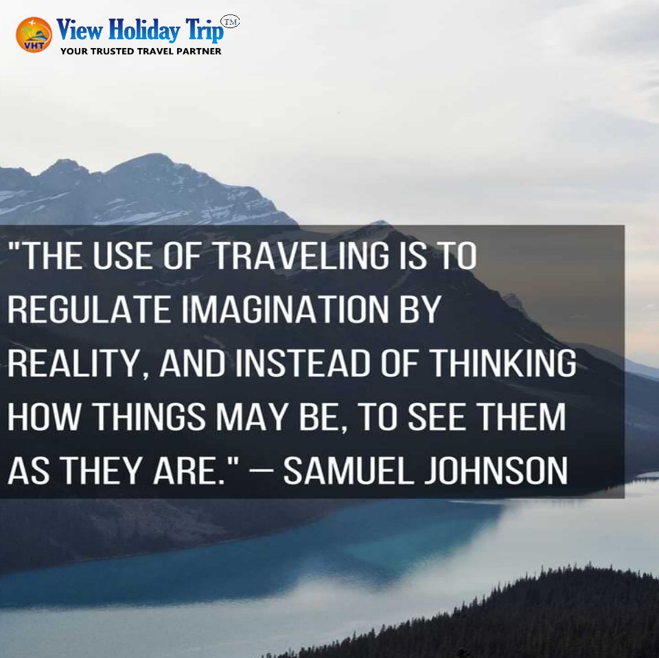 viewholidaytrip's tweet photo. The use of traveling is to regulate imagination by reality and instead of thinking how things may be,
to see them as they are.
For more information visit our website- https://t.co/i77Z52iB6B

#travel #travelphotography #photography #nature #travelgram #photooftheday #instagood https://t.co/Tbrr2xDzSj