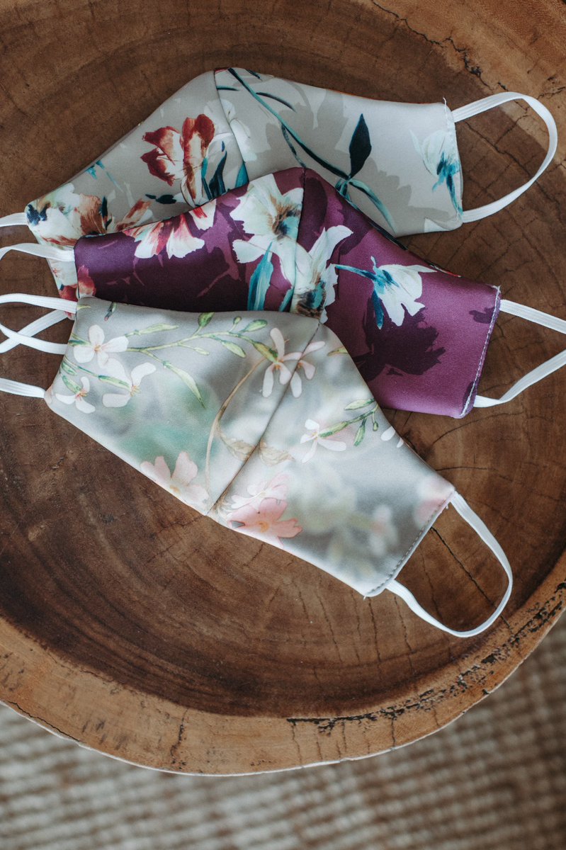 ALSleepwear's tweet photo. Our new floral face masks! We’ve created them on these exclusive scuba fabric and they’re washable, reusable and designed to fit as many faces as possible. They have comfortable ear loops and a nose contour. 💕 Hoping to have these beauties up online by the weekend. https://t.co/KLcjoX5Goa