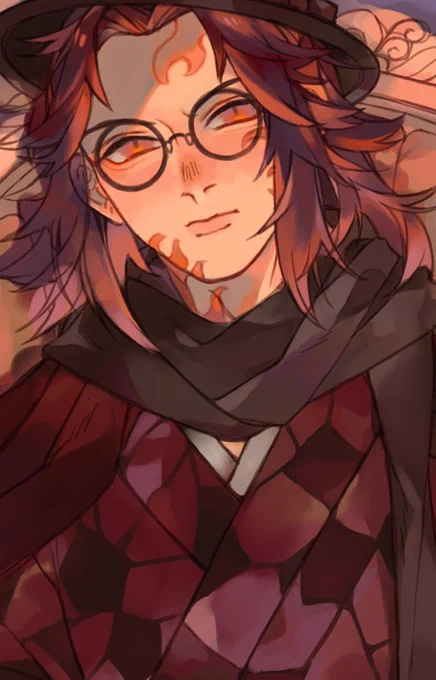 Some progress shots for @RedPeony_KnY .

The zine theme is so interesting so I got myself quite hyped for this one! It is nice to see other contributors' play on vintage ads too. Do check and follow Red Peony's twitter for more info!

#黒死牟 #産屋敷 #鬼滅の刃 #DemonSlayer 