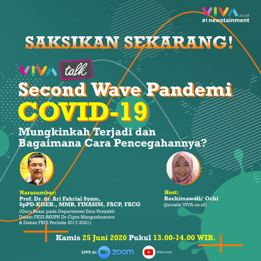 SAKSIKAN SEKARANG!

Kupas tuntas diskusi "Second Wave Pandemi COVID-19 Mungkinkah Terjadi?"

LIVE DI bit.ly/3hTcwyq

#COVID-19