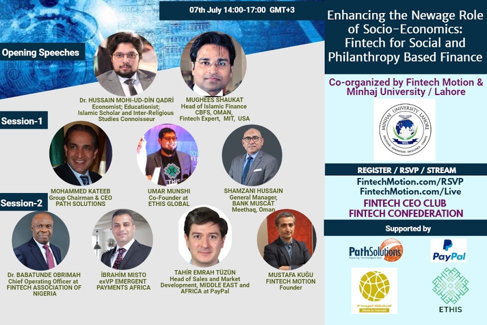 PathSolutions's tweet photo. The FINTECH CEO CLUB presents: FINTECH MOTION FORUM on 7th July at 14:00 GMT+3
Register now to listen to @KateebMohammed, our Group Chairman & CEO speaking about “The Importance and New Age Role of Philanthropy and Social Finance”.
#FintechMotion #MustafaKugu #PathSolutions https://t.co/qkJSI3YHPf