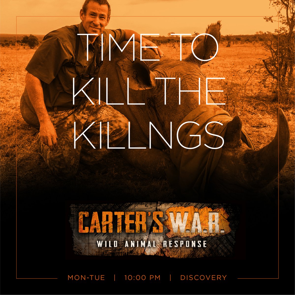 sitinetworks's tweet photo. Ivan Carter strives to put an end to the poaching of the endangered species. Catch his journey on your SITI Networks.
#CartersWar #Discovery https://t.co/vxytOdPh0A