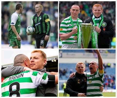 Happy birthday Neil Lennon and Scott brown have a great day   two legends HH here we go 10 in a row HH       