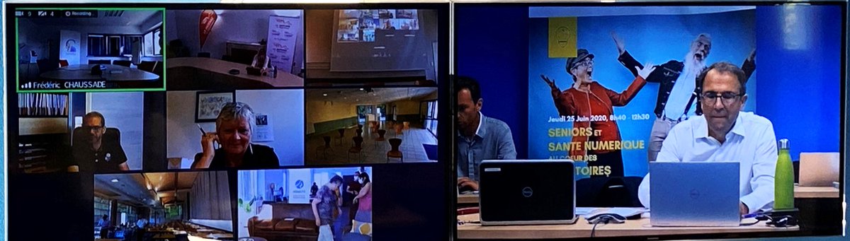 #CatelVisio les intervenants et les 1ers participants se préparent. Début dans 25 min !