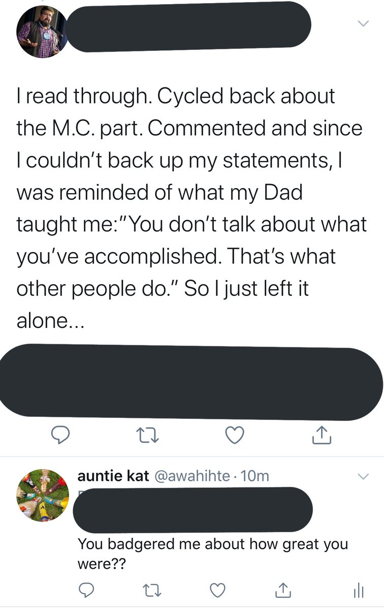 - refusing to engage with even the most neutral discussion of patriarchy in Native spaces, getting defensive saying  #notallmen, never admitting they’re being patronizing: