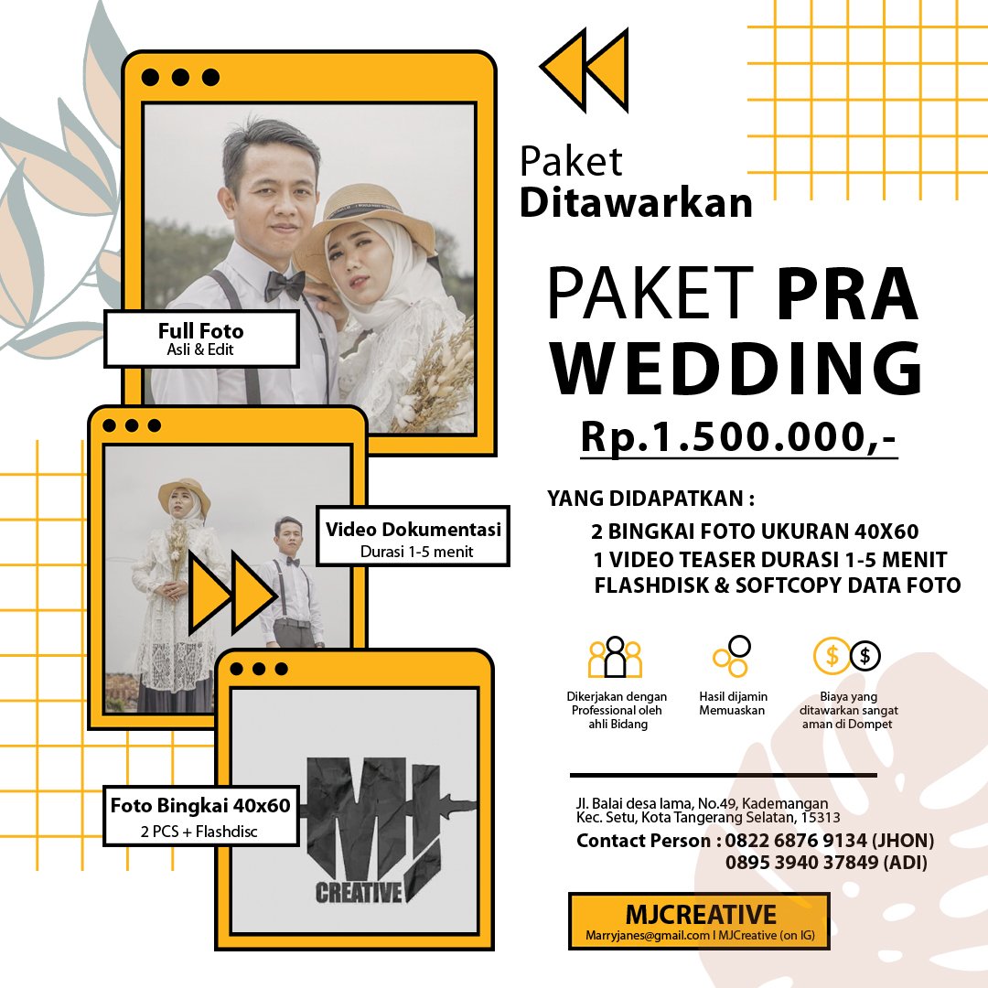 Buat kamu yang ingin nikah, tapi cuma Wacana? Yuk persiapkan diri kalian dengan paket undangan online mulai dari foto &amp; videonya. #nikah #wedding #weddingphotography #weddingdress #weddingday #weddingplanning #WeddingCeremony #malamjumat #vcsreal