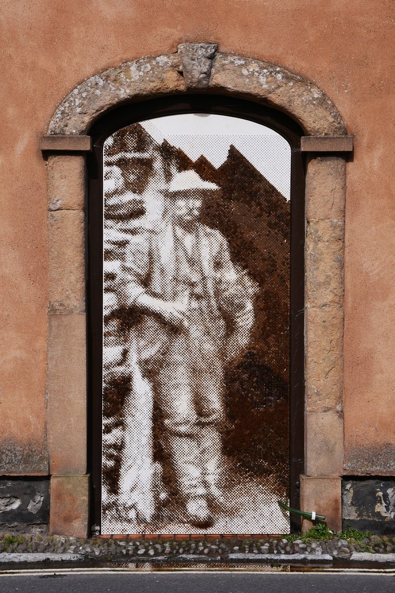 JEnglandArtist's tweet photo. I was delighted to be able to re-install, ‘The Last Nail – Timswood Miner’ on the facade of the Watchet, Market House Museum yesterday.  

https://t.co/BXBE7Vycpx

@Contains_Art @ace_southwest @VisualArtsSW https://t.co/7DY36fuYFZ