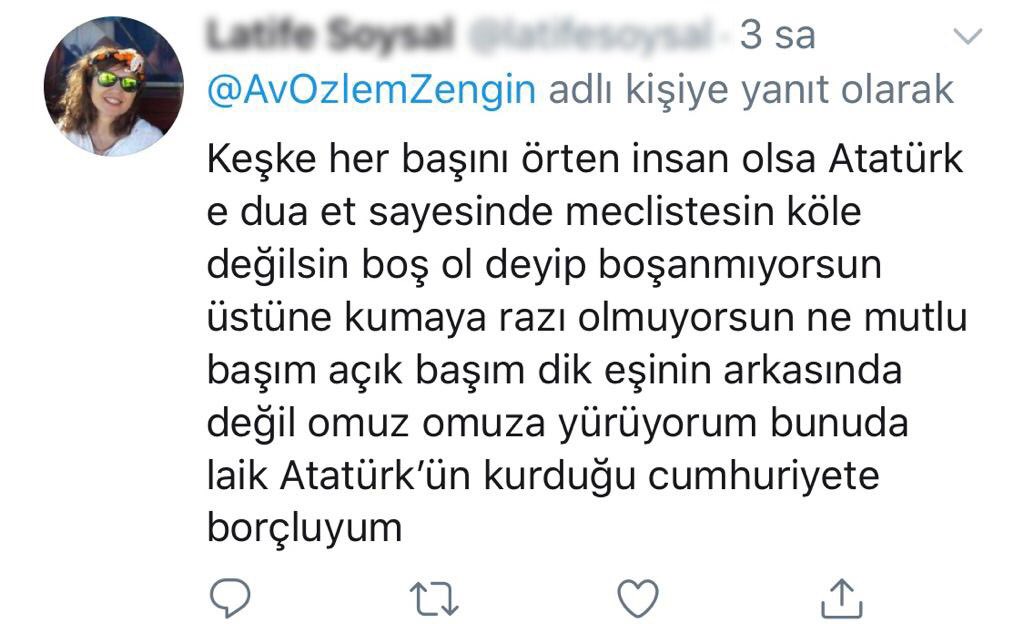 AvOzlemZengin's tweet photo. İster Köyde 
İster F-35 kokpitinde
İster Okulda çarşıda evde 
İsterse Meclis’te  
Hilafsız Başörtüsü “Başörtüsüdür”.
Sadece bir gerçeğin tespiti üzerine yazılanlarsa “Nefret Suçunun” resmidir. 
Ve 1000 yıl sürecek iddiasıyla bu suçu işleyen kafa mıh gibi aynı yerindedir. https://t.co/aN7hnL4Y6L