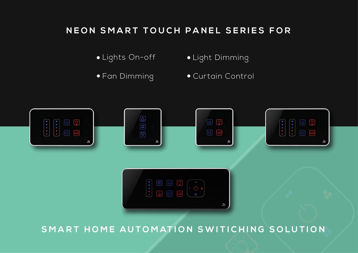 automation_jr's tweet image. Presenting new invention in smart world by JR Automation Technology. 
Change your old switch board with new smart touch switch series called &quot;Neon Series&quot;.
 Make your home more advance &amp;amp; comfortable with us.
Visit our website now.
jrautotech.com
 
#Xbox #smarthome