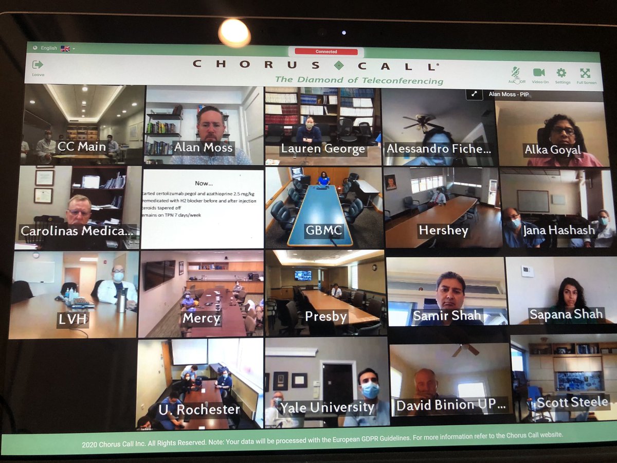 <a href="/BMC_IBD/">Boston Medical Center Crohn's & Colitis Program</a> team <a href="/TheJhall13/">Jason Hall</a>   <a href="/moss_md/">Kimberly Moss MD</a> discussing complex cases <a href="/ibdlive/">Ibdlive</a> with <a href="/CCLRI/">Cleveland Clinic Lerner Research Institute</a> <a href="/MRegueiroMD/">Miguel Regueiro</a> <a href="/SWexner/">Steven D Wexner MD, PhD</a>