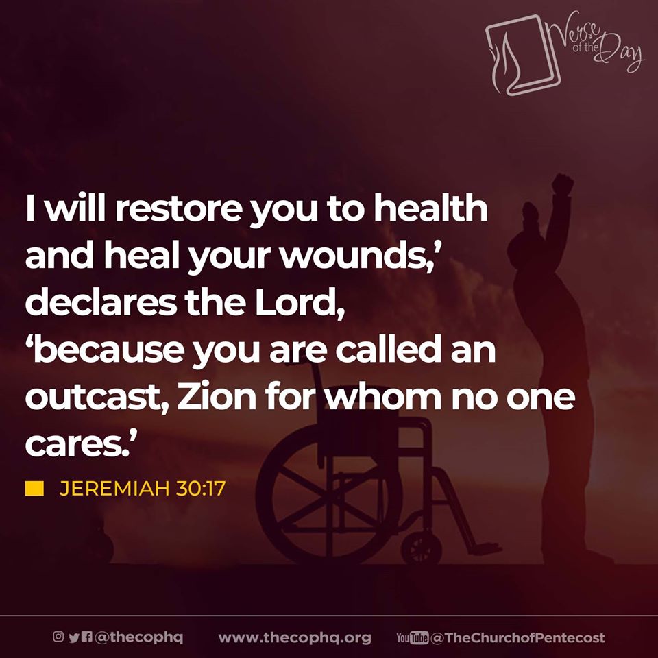 thecophq's tweet photo. Verse of the Day - Jeremiah 30:17
#PossessingtheNations
#AGlriousChurch https://t.co/HBTCWk9ULk