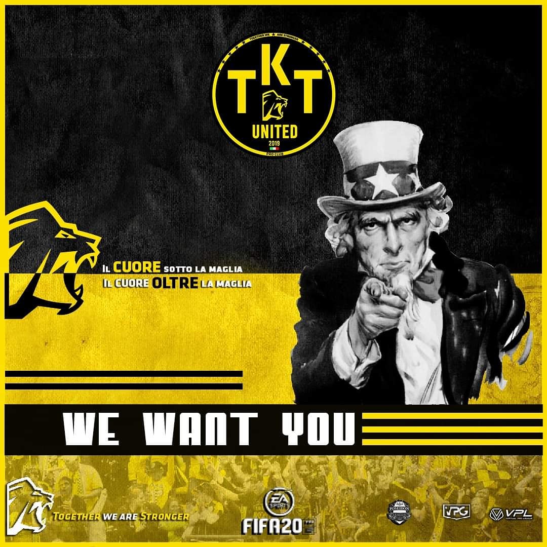 WE WANT YOU! 🦁🖤💛

Cerchiamo soprattutto nel reparto difensivo. DC e Terzini.

We are searching for CB and FB.

#TKT #IlCuoreOltreLaMaglia