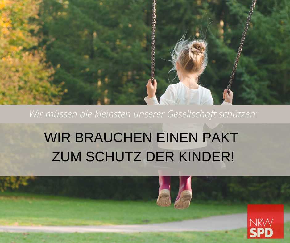 Die Missbrauchsfälle von Lügde, Bergisch Gladbach und Münster zeigen nur die Spitze des Eisbergs von der wahren Dimension der Gewalt, die Kinder erleiden müssen. Wir müssen Kindern endlich eine Stimme geben: Wir brauchen einen Pakt zum #SchutzderKinder!