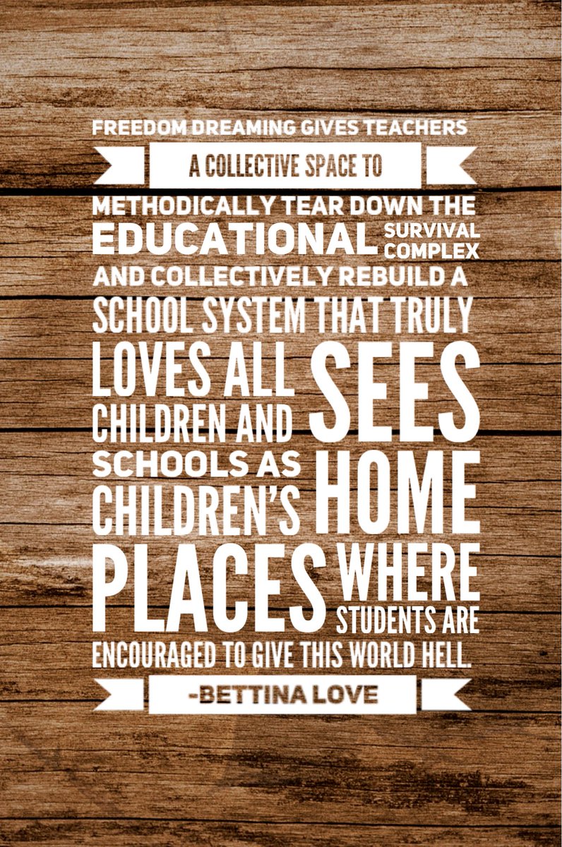 Schools should be #EveryChild’s home place, so educators everywhere let’s come together to rebuild a school system that loves all children, and let’s empower the future generation to give this world hell! 
Thank you @BLoveSoulPower for expanding our educator lens! #KeepItSchool